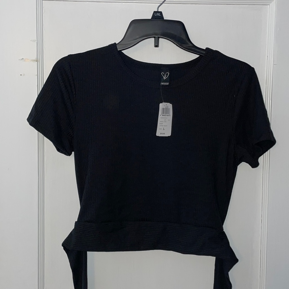 Windsor Tie Back Cropped Tshirt